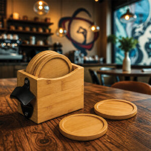 Wooden Coaster Set